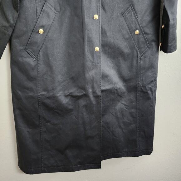 J.Crew NWT Long Barn Coat Black Waxed Twill Small Removable Quilted Vest - Picture 10 of 16